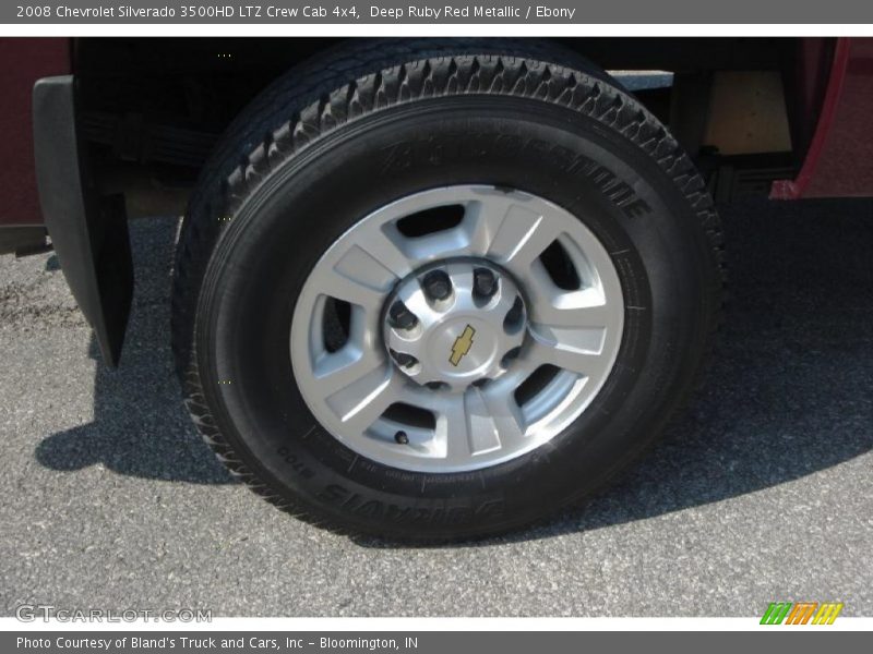 Deep Ruby Red Metallic / Ebony 2008 Chevrolet Silverado 3500HD LTZ Crew Cab 4x4