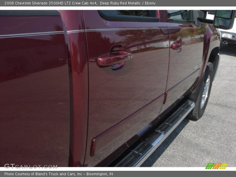 Deep Ruby Red Metallic / Ebony 2008 Chevrolet Silverado 3500HD LTZ Crew Cab 4x4