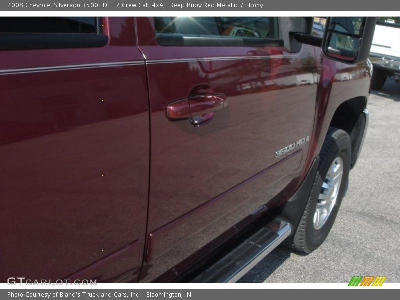 Deep Ruby Red Metallic / Ebony 2008 Chevrolet Silverado 3500HD LTZ Crew Cab 4x4