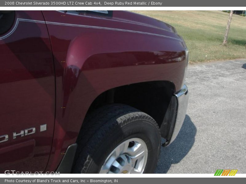 Deep Ruby Red Metallic / Ebony 2008 Chevrolet Silverado 3500HD LTZ Crew Cab 4x4