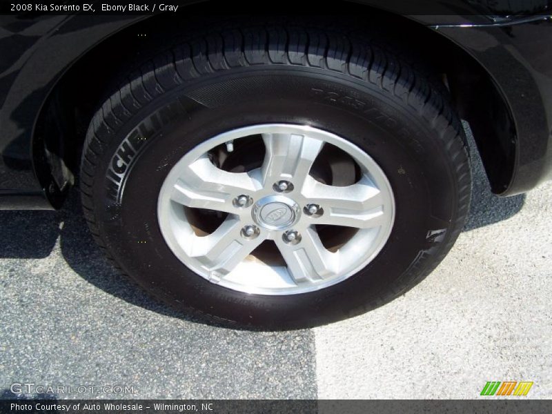 Ebony Black / Gray 2008 Kia Sorento EX