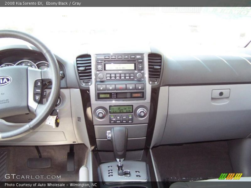 Ebony Black / Gray 2008 Kia Sorento EX