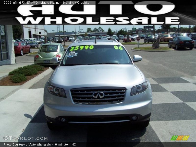 Liquid Platinum Metallic / Graphite 2006 Infiniti FX 45 AWD