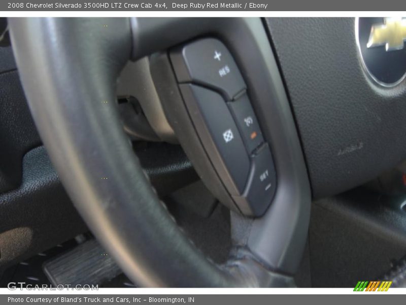 Deep Ruby Red Metallic / Ebony 2008 Chevrolet Silverado 3500HD LTZ Crew Cab 4x4