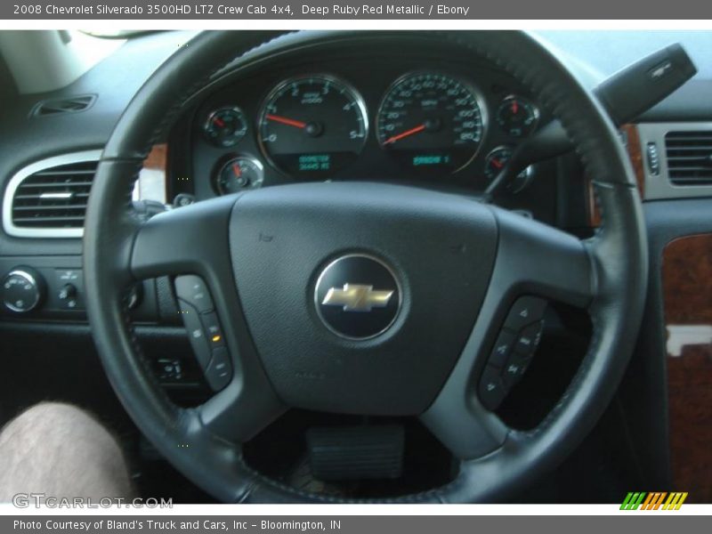 Deep Ruby Red Metallic / Ebony 2008 Chevrolet Silverado 3500HD LTZ Crew Cab 4x4