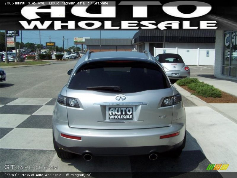 Liquid Platinum Metallic / Graphite 2006 Infiniti FX 45 AWD