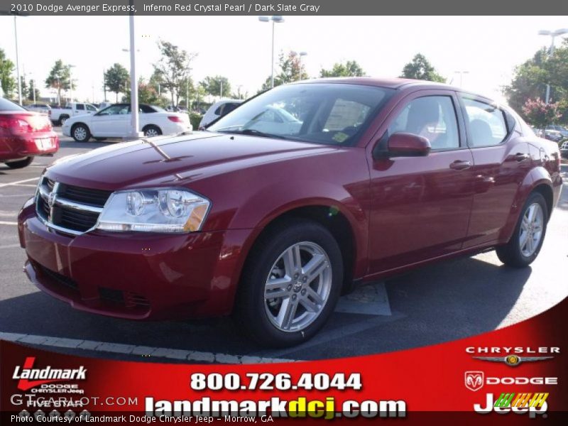 Inferno Red Crystal Pearl / Dark Slate Gray 2010 Dodge Avenger Express