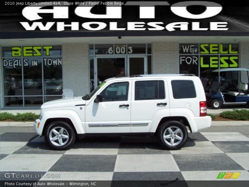 Stone White / Pastel Pebble Beige 2010 Jeep Liberty Limited 4x4