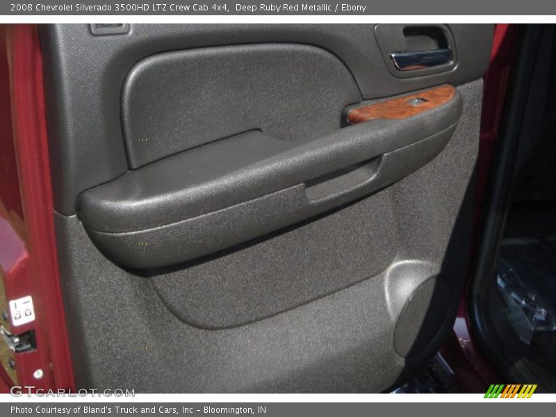 Deep Ruby Red Metallic / Ebony 2008 Chevrolet Silverado 3500HD LTZ Crew Cab 4x4