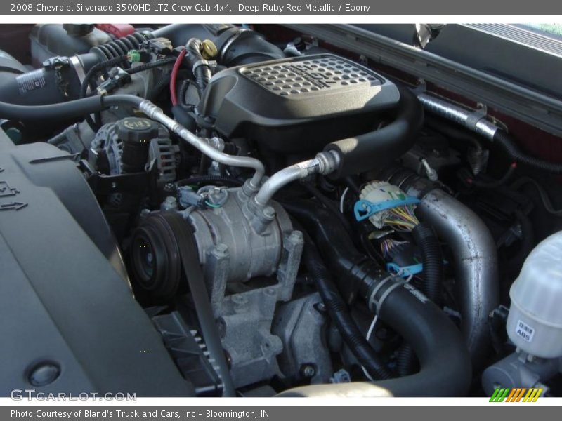 Deep Ruby Red Metallic / Ebony 2008 Chevrolet Silverado 3500HD LTZ Crew Cab 4x4