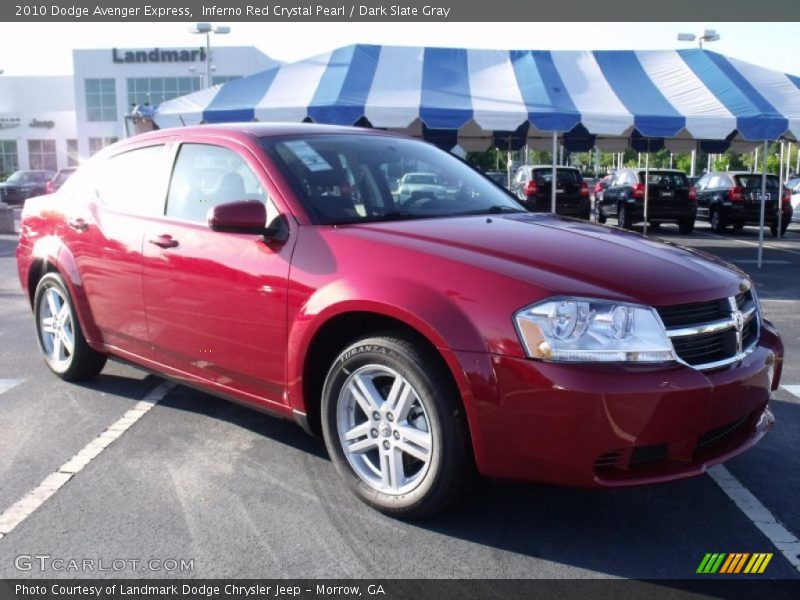 Inferno Red Crystal Pearl / Dark Slate Gray 2010 Dodge Avenger Express