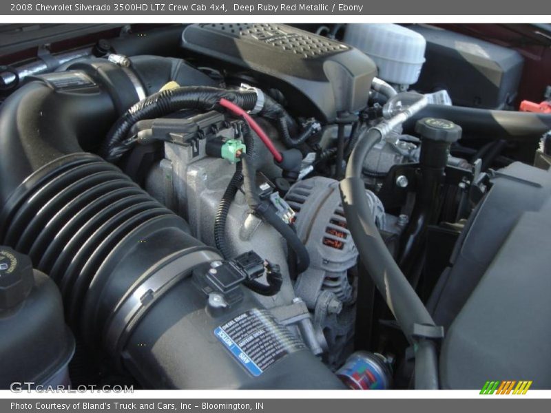Deep Ruby Red Metallic / Ebony 2008 Chevrolet Silverado 3500HD LTZ Crew Cab 4x4