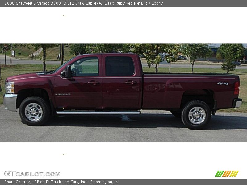 Deep Ruby Red Metallic / Ebony 2008 Chevrolet Silverado 3500HD LTZ Crew Cab 4x4
