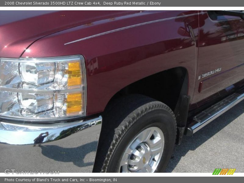 Deep Ruby Red Metallic / Ebony 2008 Chevrolet Silverado 3500HD LTZ Crew Cab 4x4