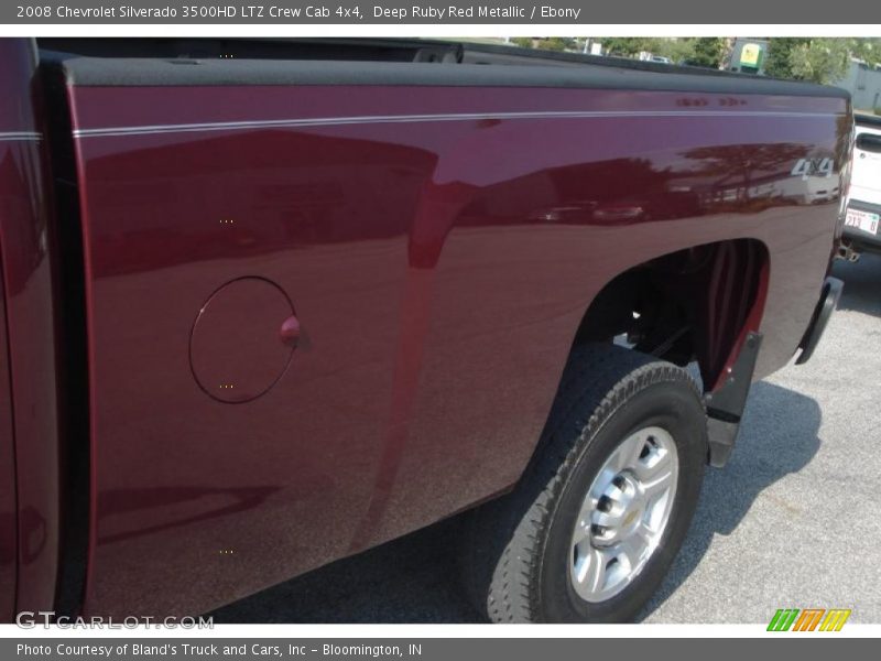 Deep Ruby Red Metallic / Ebony 2008 Chevrolet Silverado 3500HD LTZ Crew Cab 4x4