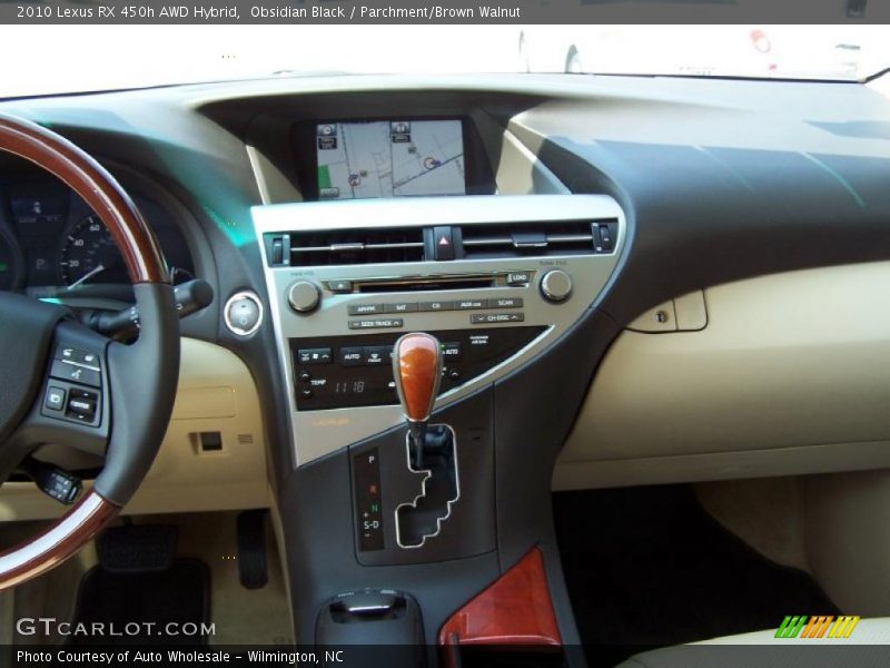 Obsidian Black / Parchment/Brown Walnut 2010 Lexus RX 450h AWD Hybrid