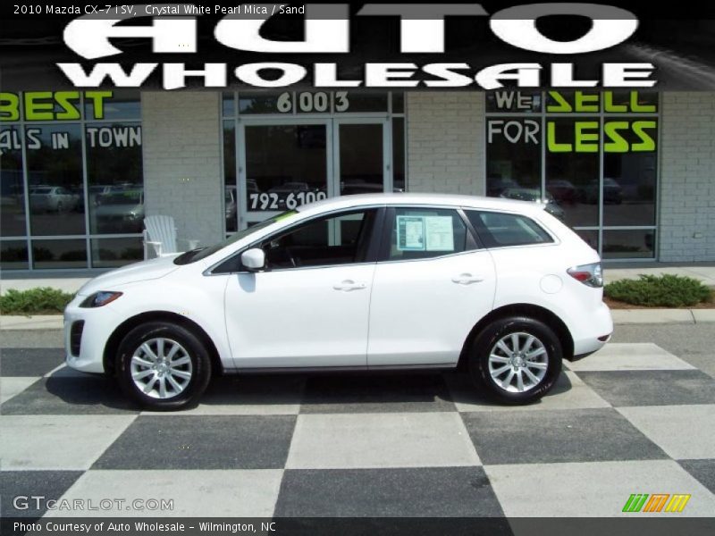 Crystal White Pearl Mica / Sand 2010 Mazda CX-7 i SV