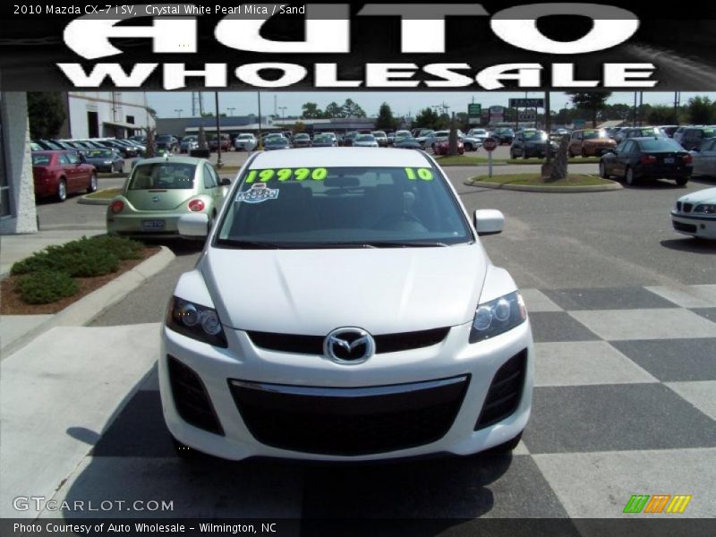 Crystal White Pearl Mica / Sand 2010 Mazda CX-7 i SV