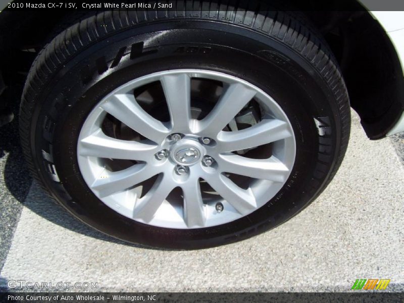 Crystal White Pearl Mica / Sand 2010 Mazda CX-7 i SV