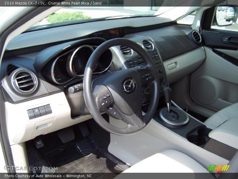 Crystal White Pearl Mica / Sand 2010 Mazda CX-7 i SV