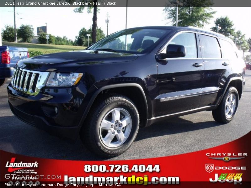 Blackberry Pearl / Black 2011 Jeep Grand Cherokee Laredo