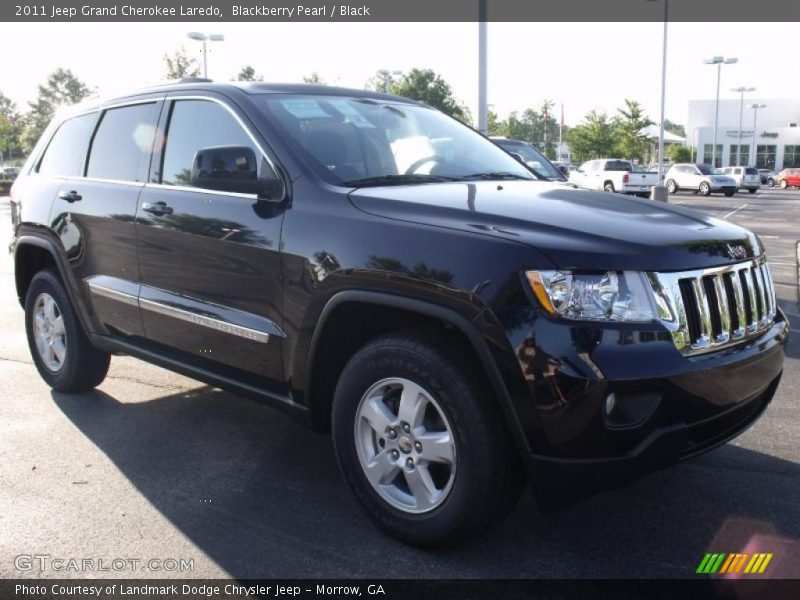 Blackberry Pearl / Black 2011 Jeep Grand Cherokee Laredo