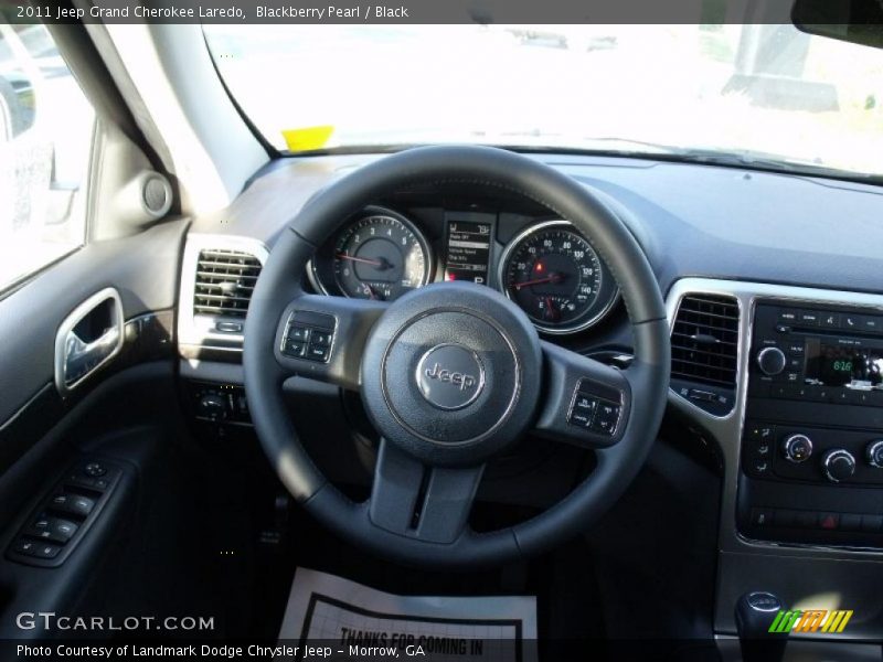 Blackberry Pearl / Black 2011 Jeep Grand Cherokee Laredo