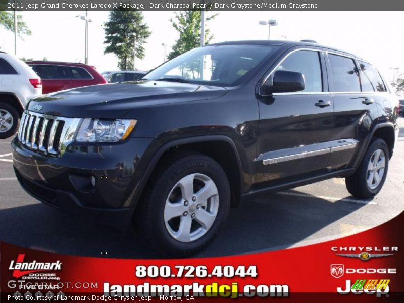 Dark Charcoal Pearl / Dark Graystone/Medium Graystone 2011 Jeep Grand Cherokee Laredo X Package