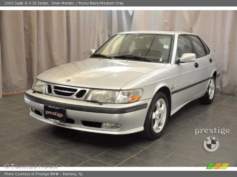 Silver Metallic / Rocky Black/Medium Gray 2001 Saab 9-3 SE Sedan