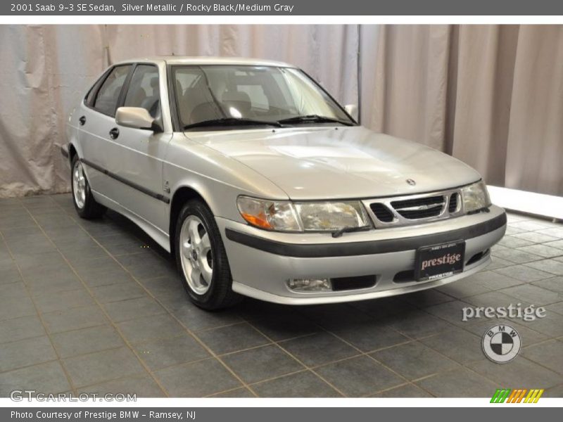 Silver Metallic / Rocky Black/Medium Gray 2001 Saab 9-3 SE Sedan
