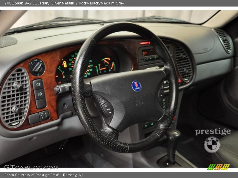 Silver Metallic / Rocky Black/Medium Gray 2001 Saab 9-3 SE Sedan