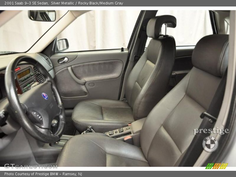 Silver Metallic / Rocky Black/Medium Gray 2001 Saab 9-3 SE Sedan