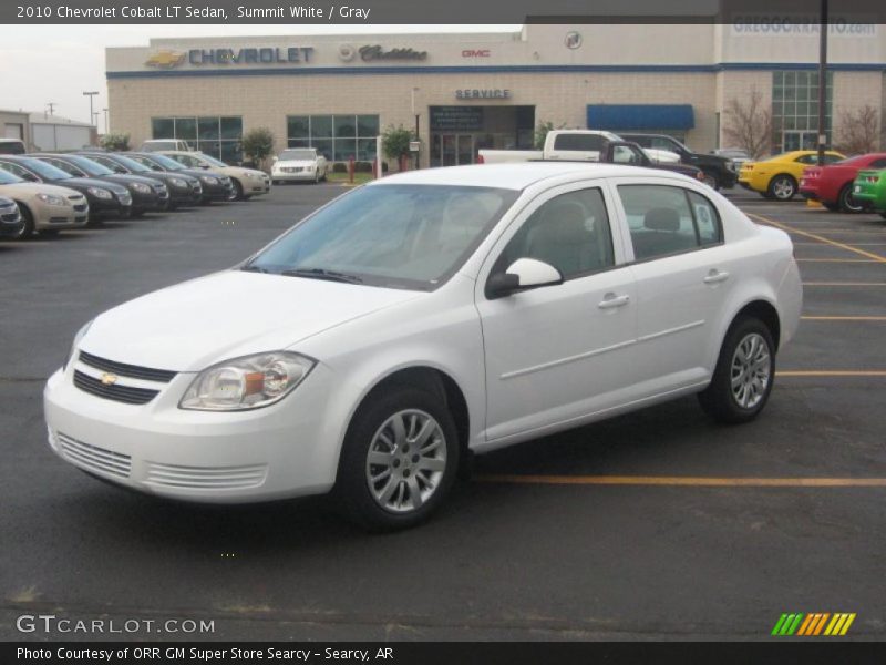 Summit White / Gray 2010 Chevrolet Cobalt LT Sedan