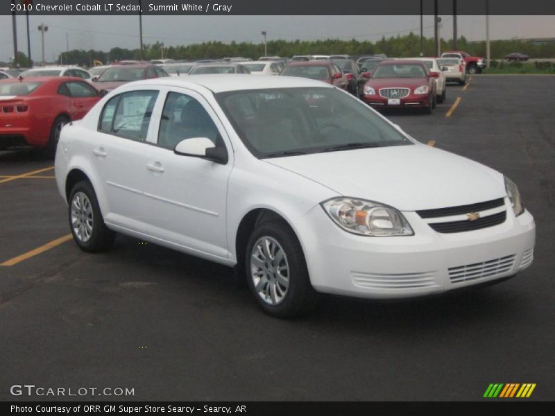 Summit White / Gray 2010 Chevrolet Cobalt LT Sedan