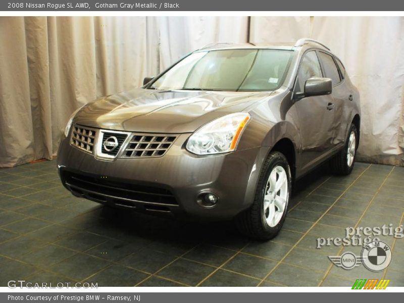 Gotham Gray Metallic / Black 2008 Nissan Rogue SL AWD