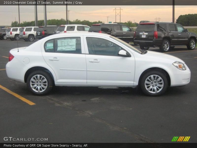 Summit White / Gray 2010 Chevrolet Cobalt LT Sedan