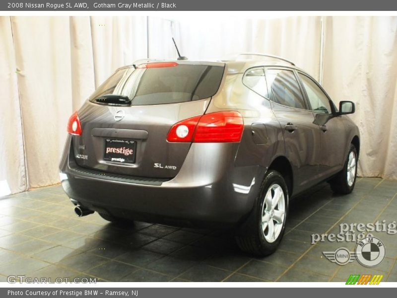 Gotham Gray Metallic / Black 2008 Nissan Rogue SL AWD