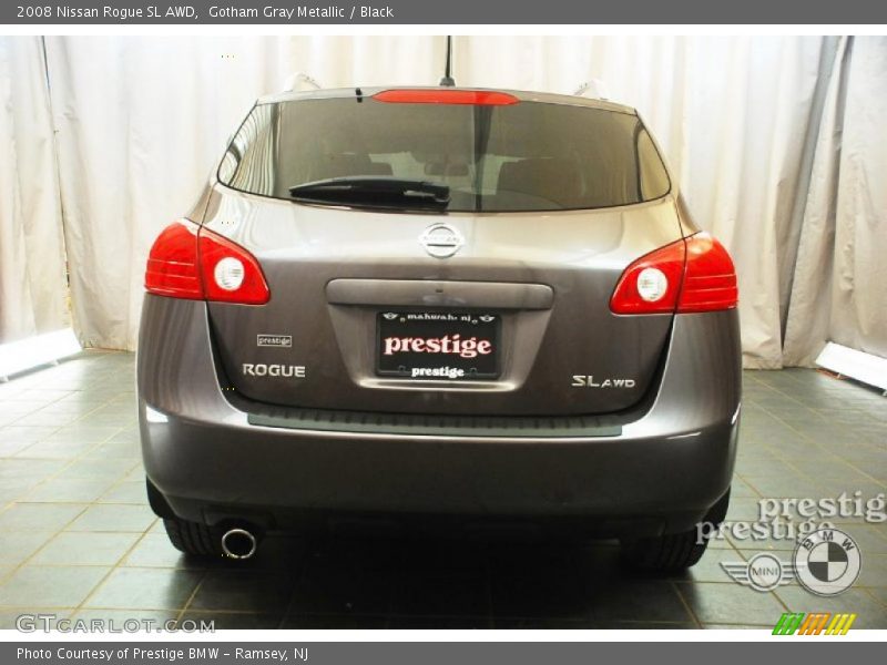 Gotham Gray Metallic / Black 2008 Nissan Rogue SL AWD