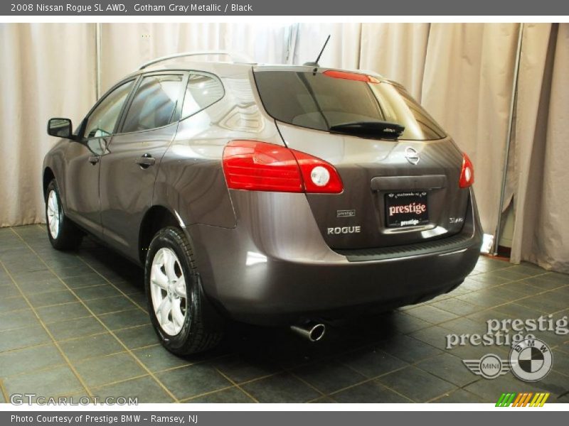 Gotham Gray Metallic / Black 2008 Nissan Rogue SL AWD