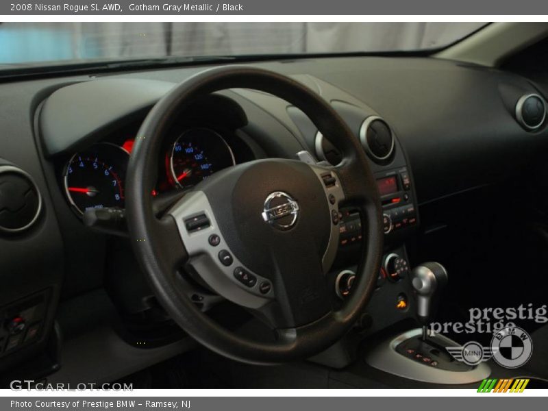 Gotham Gray Metallic / Black 2008 Nissan Rogue SL AWD