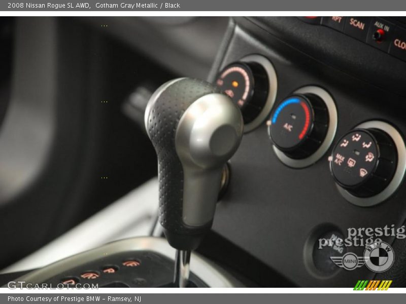 Gotham Gray Metallic / Black 2008 Nissan Rogue SL AWD