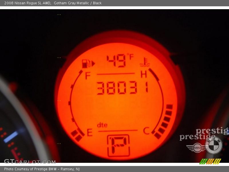 Gotham Gray Metallic / Black 2008 Nissan Rogue SL AWD