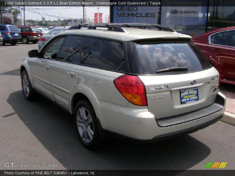 Champagne Gold Opalescent / Taupe 2006 Subaru Outback 3.0 R L.L.Bean Edition Wagon