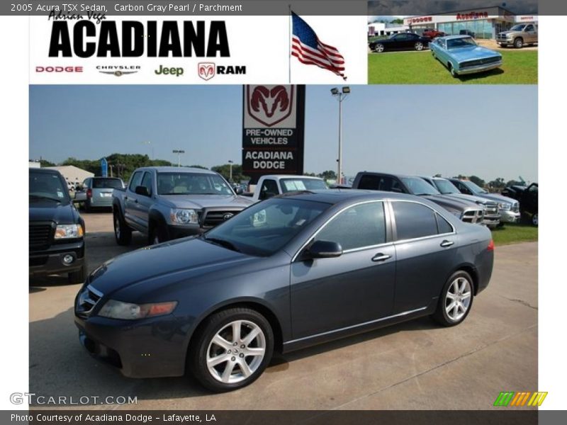 Carbon Gray Pearl / Parchment 2005 Acura TSX Sedan