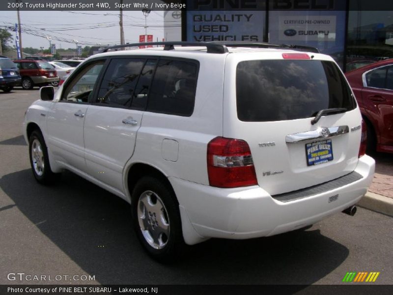 Super White / Ivory Beige 2006 Toyota Highlander Sport 4WD