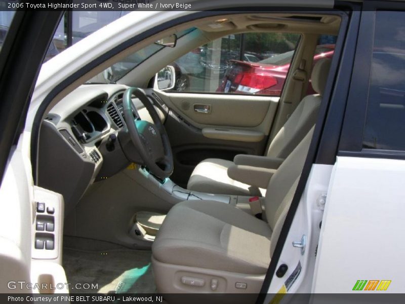 Super White / Ivory Beige 2006 Toyota Highlander Sport 4WD