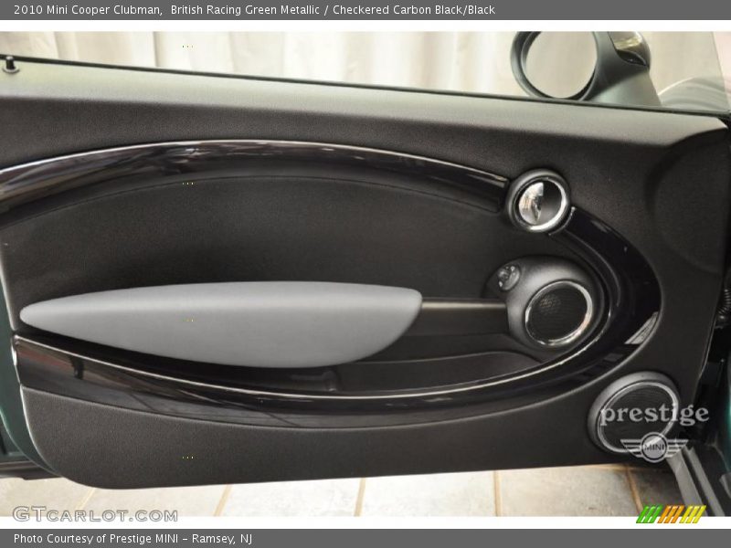 British Racing Green Metallic / Checkered Carbon Black/Black 2010 Mini Cooper Clubman