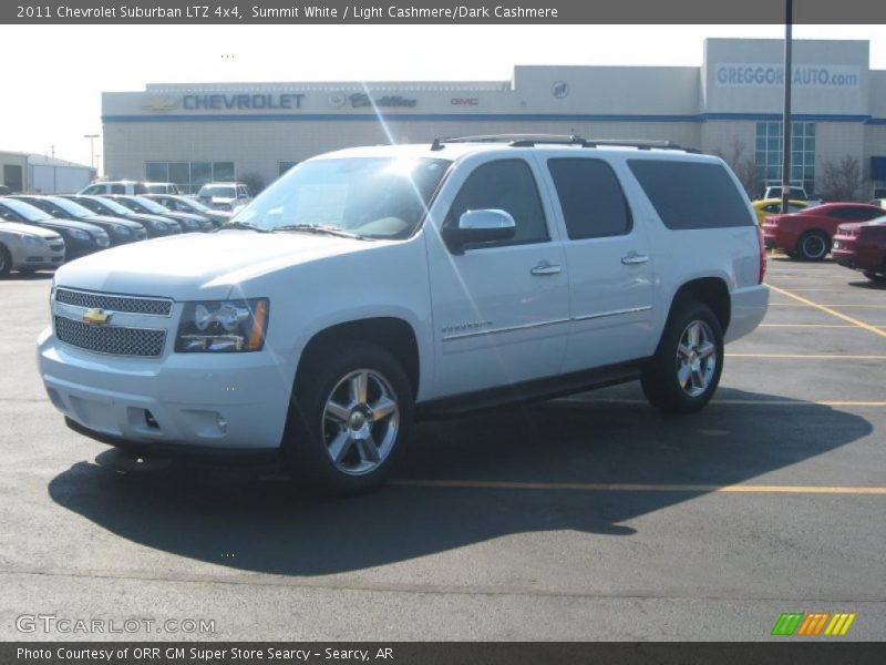 Summit White / Light Cashmere/Dark Cashmere 2011 Chevrolet Suburban LTZ 4x4