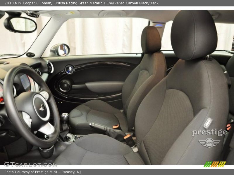 British Racing Green Metallic / Checkered Carbon Black/Black 2010 Mini Cooper Clubman