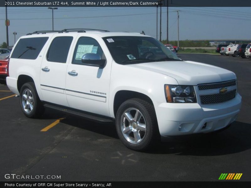 Summit White / Light Cashmere/Dark Cashmere 2011 Chevrolet Suburban LTZ 4x4